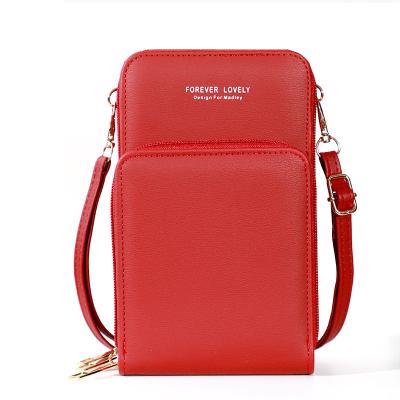 China Fashion Small Crossbody Cell Phone Purse for Women, Mini Messenger Shoulder Handbag Wallet Touch Screen Phone Bag with Credit Card Slots for sale