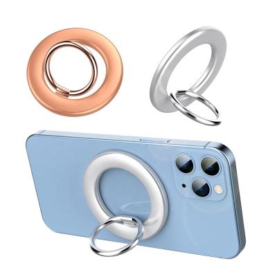 China 2022 Adjustable New Design 360 Degree Metal Finger Cell Phone Grip Magsafe Magnetic Slim Mobile Phone Ring Holder for sale