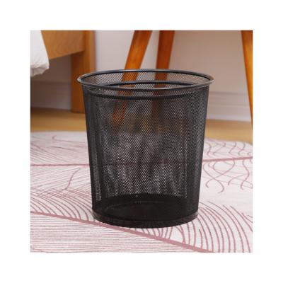 China Without Lid Stable Quality Mesh Waste Paper Basket Iron Net Bin for sale