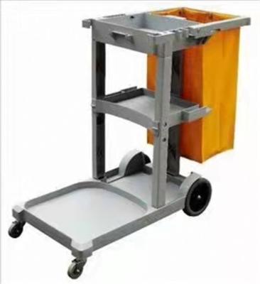 China Low Price Hotel Household Garbage Multi Purpose Commercial Cleaning Trolley for sale