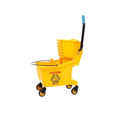 China Durable And Convenient Professional Anitorial High Quality Trolley 24 Liter Cleaning Trolley for sale