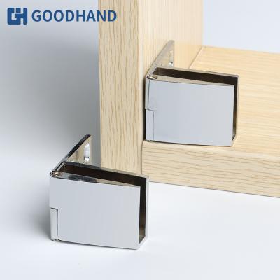 China Professional Supplier Modern 90 Degree Mirror Polished Glass Hinge Clip Door Shower Glass Hinge for sale