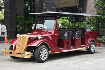 China Electric Powered Vintage 8 Person Golf Cart Tour Bus With 48V DC Motor for sale