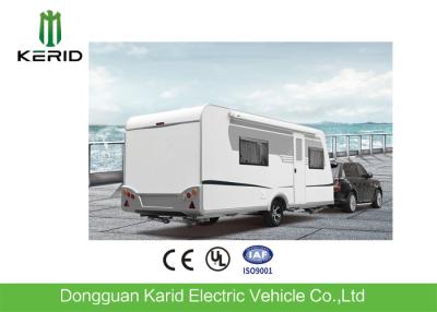 China EPA Standard Camper Caravan Trailer With Rear Cooking Cabin Refrigerator for sale