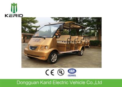 China Servicio de autobús eléctrico del color oro real para 8 pasajeros con pilas en venta