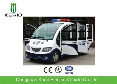 Chine La conception écologique a enfermé l'autobus guidé électrique de couleur blanche à piles de cabine avec 8seats pour la station de vacances à vendre