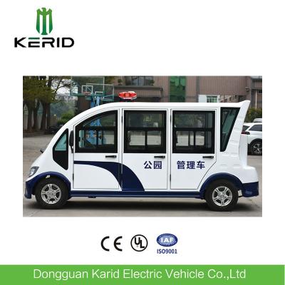 China El color blanco 5kW incluyó el cochecillo turístico de visita turístico de excursión eléctrico del autobús de la cabina de pasajero con una pantalla llevada posterior para el centro turístico en venta