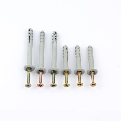 China PA(nylon) Wholesale Price Mushroom Head 6x60 Nail Screw Hammer Drive Nylon Anchor for sale