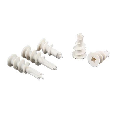 China PA66 Wholesale Flat Head 14x23 Self-Drill Plasterboard Plug Plastic Wall Screw Plug Drywall Anchor for sale