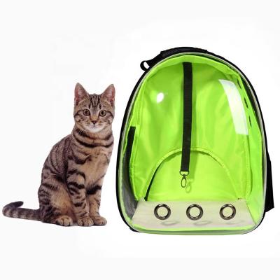 China Travel/Walking Transparent Breathable Backpack Cat Dog Design Carrier Bag for sale