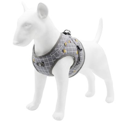 China Wholesale Custom Best Selling Easy Walk Nylon Reflective Pet Padded Custom Dog Harness No Pull Dog Harness And Leash for sale