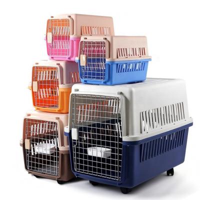 China Sustainable Airline Approved Small Pet Kennel Crates Luxury Dog Carrier For Travel for sale