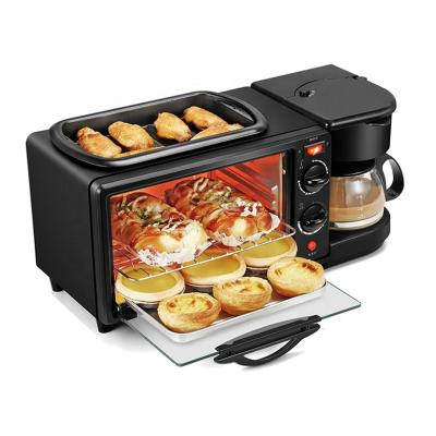 China 2021 Outdoor 3 in 1 Oven Electric Breakfast Maker Coffee Makers Machine for sale