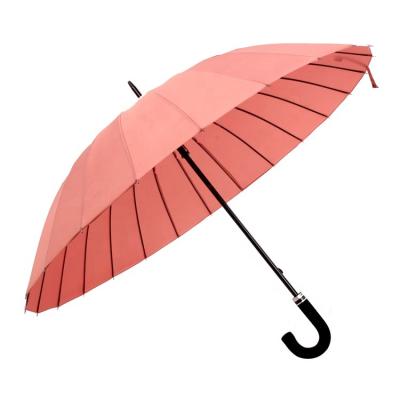 China Large Size 24 Ribs CLASSIC High Quality Candy Color Upright Promotion Umbrella for sale