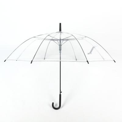 China Popular Minimalist Transparent Umbrella Directly, Newproducts Colorful Fiberglass Frame POE Umbrella * for sale