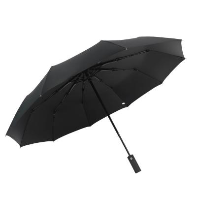 China Large Transitional High Quality Black UV Automatic Open And Close Folding Umbrella for sale