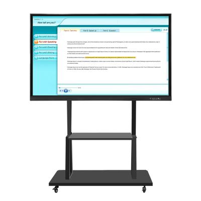 China School Teacher 65 Inch 4K Android Win TV Dual System Smart Board Whiteboard Screen Interactive Whiteboard Display Kiosk for sale