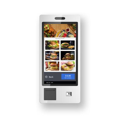 China fast food restaurant thermal self service mcdonald order kiosk touch screen food ordering machine for restaurant for sale