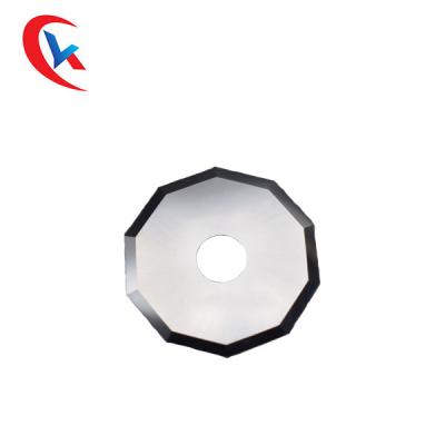 China Carburo alrededor de las cuchillas circulares de la cortadora 89 HRC para cortar las cuchillas circulares de la cortadora de la tela de papel en venta