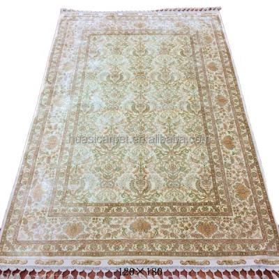 China Factory Price 120x180cm Designer Rug Washable Indian Traditional Handmade Silk Moroccan Hand Knotted Floor Area Rugs Rug for sale