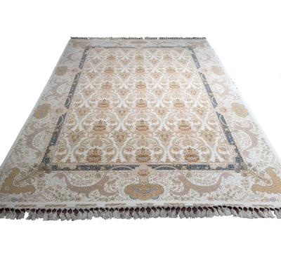 China Hand Knotted India Wool Carpet Turkish Area 220x310cm Handmade Persian Designer Washable Mysterious Silk Blended Blankets Flooring Rugs for sale