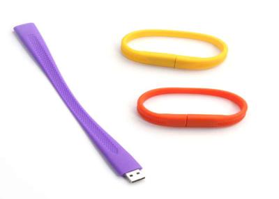 China pulsera colorida del silicón del usb, pulsera 2g 4g 8g 16g del usb del silicón en venta