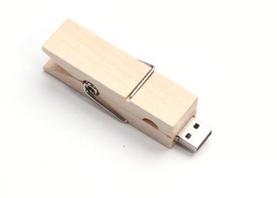 China Wooden clamp  pendrive sandisk chip 2G,4G,8G,16G capacity for sale