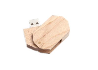 China Eslabón giratorio de encargo USB de madera 4G pendrive 8G 16G, memoria USB 1gb en venta