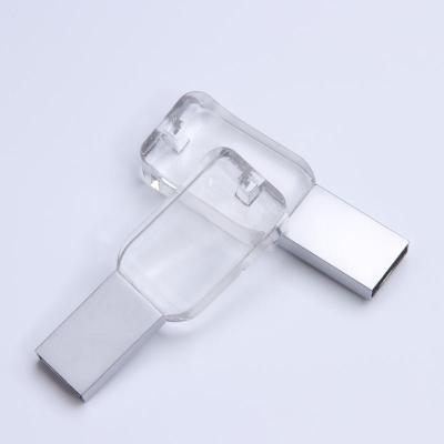 China palillo cristalino de alta velocidad 3,0 del usb del micrófono con el logotipo del laser, palillo 32gb del usb en venta