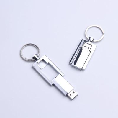 China Memorias USB modificadas para requisitos particulares de los lápices de memoria 8gb del metal del eslabón giratorio en venta en venta