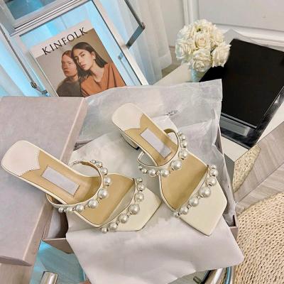 China Fashion Trend Facotry Design High Quality Chunky Heel Sandals Women Sandals 2021 New for sale