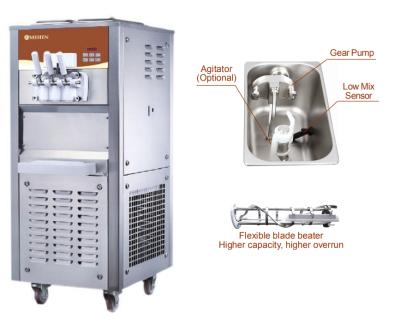 China Air-pump spare service MSC330 soft ice cream making machine (13 years experience) for sale