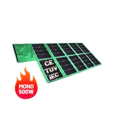 China All-black photovoltaic modules outdoor solar panel made in china small size folding power supply 22.04*16.53*2.36inch for sale