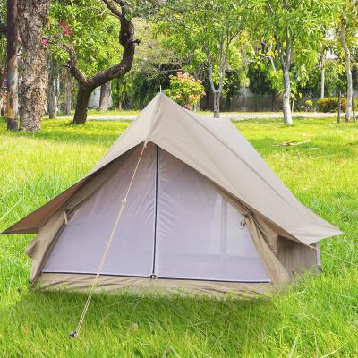 China Ridge Hot Products Cotton Cloth Canvas Wall Tent 3-4 Person Service Durable Hot Air Gutters Outdoors Waterproof Tent for sale