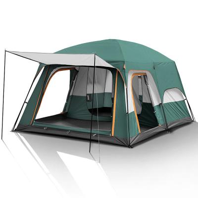 China Waterpoof popular products can be outdoor tent living room 8-12 people luxury two bedroom family camping tent wholesale large for sale