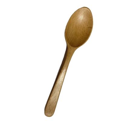 China Viable Wholesale Advanced Chinese Round Solid Wood Spoon Wooden Spoon Spoon for sale