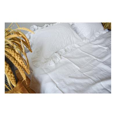 China LZ Anti-bacteria Washed 100% Pure Linen French Linen Bedding Duvet Cover Duvet Cover White for sale