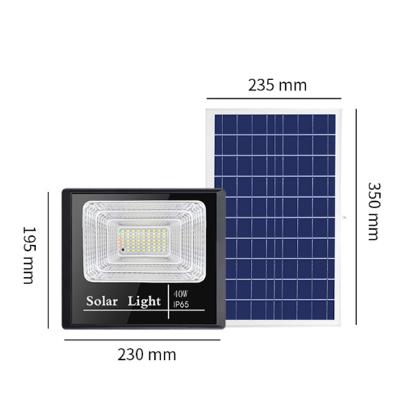 China Theme Park Solar Flood Lights Lighting Waterproof Outdoor IP65 40W Watts Led Solar Led Flood Light for sale