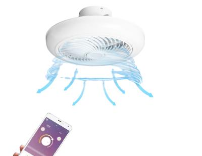 China Dimmer Modern Decorative Modern Smart Home Remote App Control 22 Inch Solar Led Ceiling Fan With Light for sale