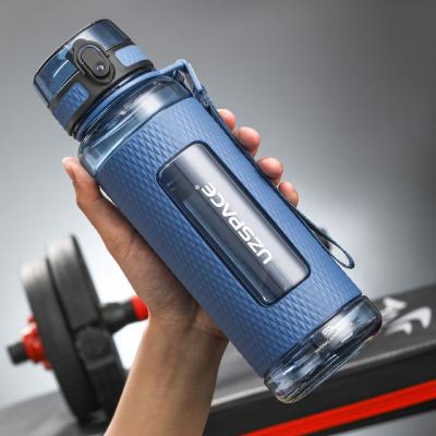 China Sports Tritan Sports Water Bottles BPA Large Capacity Anti-Drop Free Portable Leakproof Fitness Kettle Plastic Drink Bottle for sale