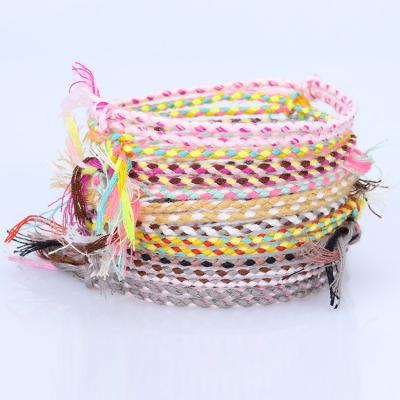 China TRENDY Diy Bracelet Making Kits Woven Rope Braided Bracelet Custom Handmade Friendship Bracelets for sale