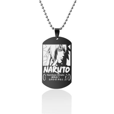 China FASHIONABLE Cosplay Anime Jewelry Konoha Akatsuki Kakashi Headgear Konoha Stainless Steel Necklace for sale