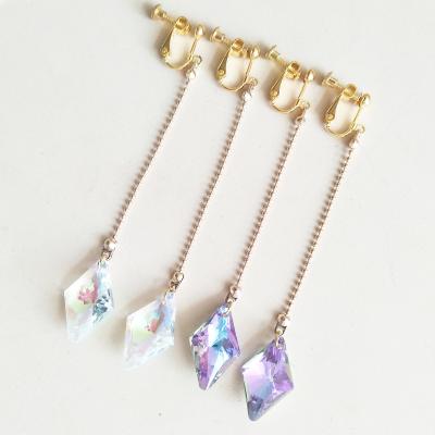 China 2020 CLASSIC Ear Clip Creative Long Chain Anime Crystal Jewelry Earrings For Women for sale