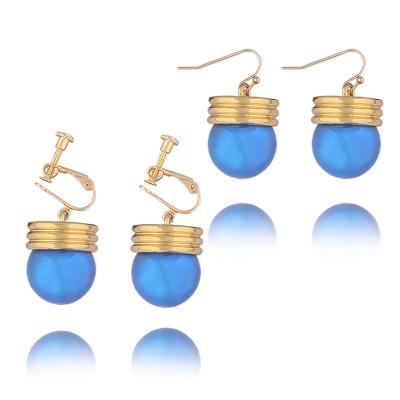 China Vintage Anime Hunter X Hunter Kulolo Gold Plated Stud Earrings For Women Cosplay Jewelry Earrings for sale