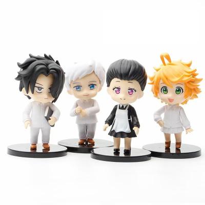 China MODEL TOY Amazon Hot Sales 4 Pieces / Set Promised Neverland Anime Figure PVC Model Action Figure Toy for sale