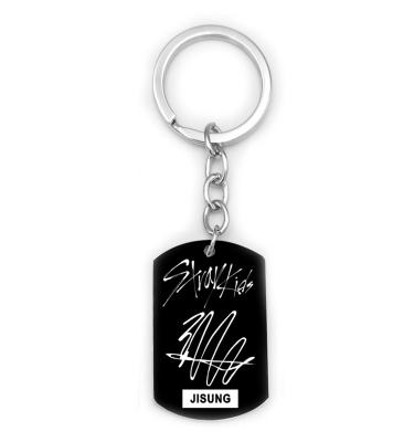 China Fasion Hot Sales Stray Kids Call Metal Plated Gift Key Chain Stainless Steel Bag Car Key Chain for sale