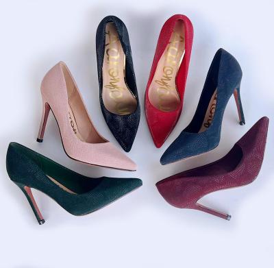 China Hot Sale Big Size Breathable Manufacturer High Heel Shoe Woman Simple Pumps for sale