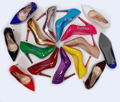 China Breathable Warm Wholesale Thin Heels Plus Size Colorful Fancy High Heel Shoes for sale