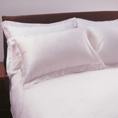 China High Quality Wholesale Hotel Durable Waterproof Using Custom White Embroidery Satin Cover Pillow Case for sale