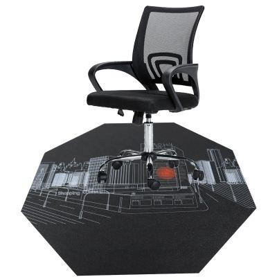 China Washable 2022 Amazon Hot Selling Product Printed Waterproof Office Gaming Desk Area Rugs High Chair Floor Mat for sale